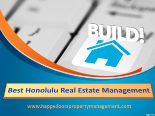 Best Honolulu Real Estate Management - www.happydoorspropertymanagement.com