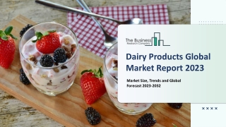 Global Dairy Products Market Report By Size, Share And Forecast To 2023-2032