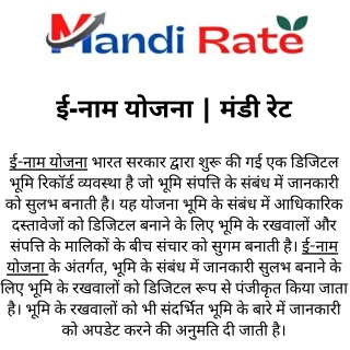 ई-नाम योजना  मंडी रेट