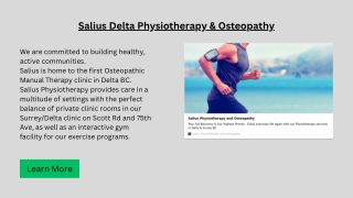 Salius Delta Physiotherapy & Osteopathy