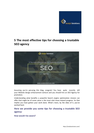 5 The most effective tips for choosing a trustable