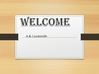 A & J Locksmith