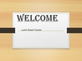Lumi Asian Fusion