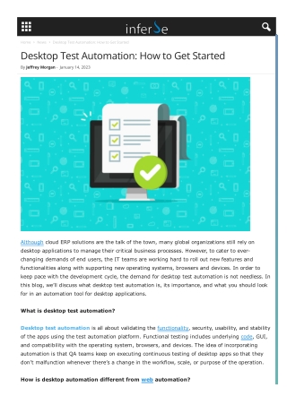 Desktop Test Automation How to Get Started