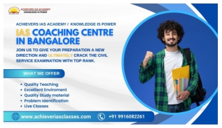 IAS Coaching Centre In Bangalore