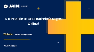 Is It Possible to Get a Bachelor's Degree Online.