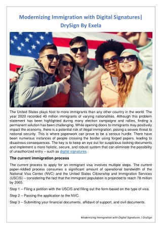 Modernizing Immigration with Digital Signatures| DrySign