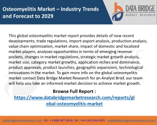 Osteomyelitis Market