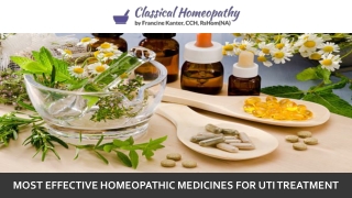 Most Effective Homeopathic Medicines for UTI Treatment