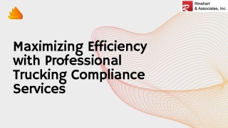 Maximizing Efficiency with Professional Trucking Compliance Services