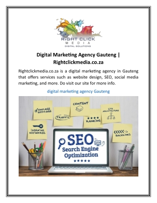 Digital Marketing Agency Gauteng | Rightclickmedia.co.za