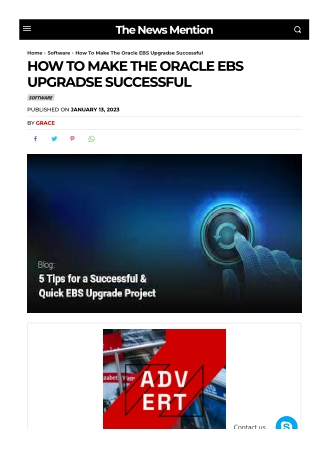HOW TO MAKE THE ORACLE EBS UPGRADSE SUCCESSFUL