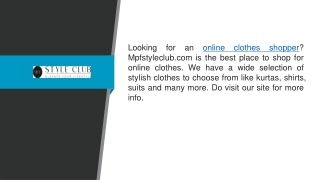 Online Clothes Shopper Mpfstyleclub.com