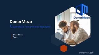 Online fundraising platform for nonprofits-DonorMozo