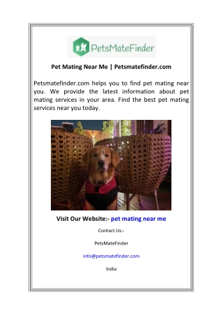 Pet Mating Near Me  Petsmatefinder.com