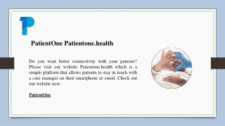 PatientOne | Patientone.health