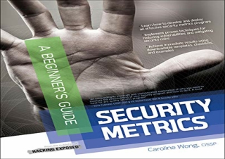 [DOWNLOAD PDF] Security Metrics, a Beginner's Guide android
