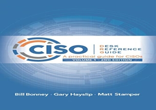 [READ PDF] CISO Desk Reference Guide: A Practical Guide for CISOs free