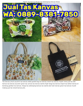 Ô88ᑫ•8౩8l•ᜪ85Ô (WA) Jual Tas Kanvas Polos Murah Jakarta Tas Kanvas Pria