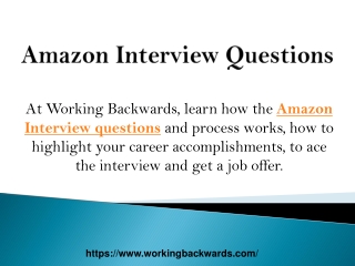 Amazon Interview Questions