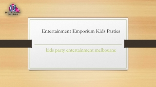 Kids Party Entertainment Melbourne | Eekidsparties.com.au