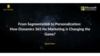 From Segmentation to Personalization How Dynamics 365 for Marketing is Changing the Game