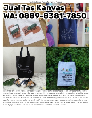 Ô88ᑫ·8ᣮ81·ᜪ85Ô (WA) Tas Kanvas Bandung Tas Bahan Kanvas Online