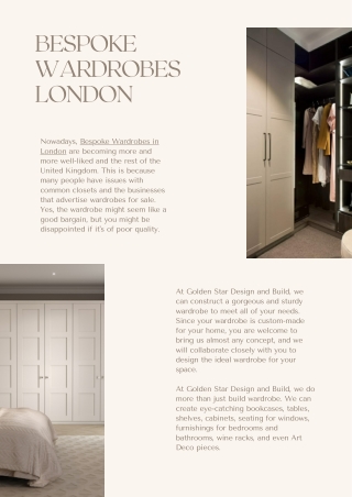 Bespoke Wardrobes in London