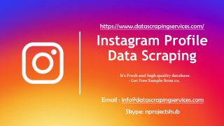 Instagram Profile Data Scraping