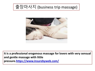 출장마사지 (business trip massage)