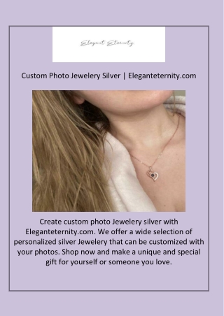 Personalized Picture Jewelery for Women | Eleganteternity.com