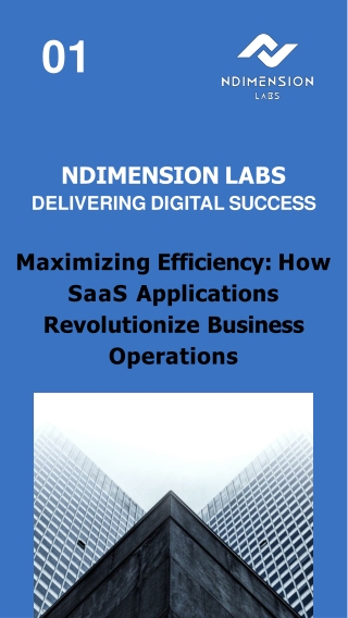 Maximizing Efficiency How SaaS Applications Revolutionize Business Operations