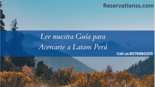 Latam Peru Telefono