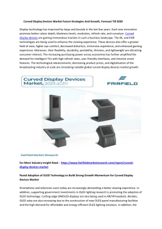 Curved Display Devices Market
