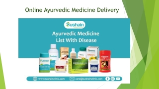 Online Ayurvedic Medicine Delivery