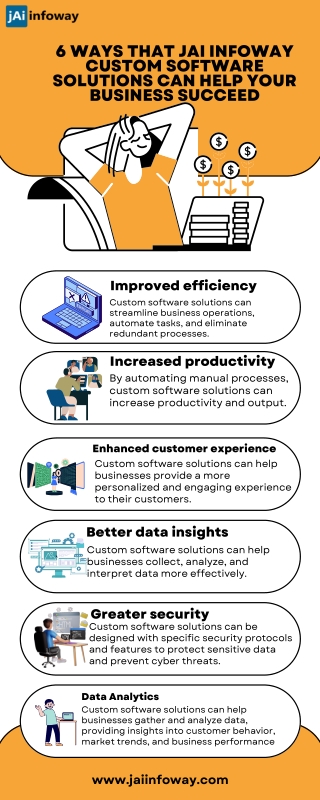6 ways that Jai Infoway custom software solutions can help your business succeed