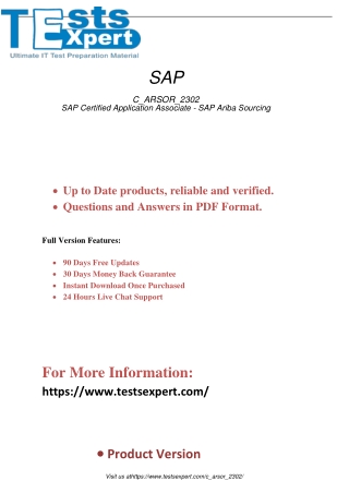 Get certified as a SAP Certified Application Associate in SAP Ariba Sourcing 2023 with our comprehensive exam preparatio