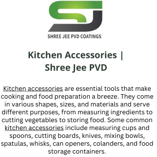 Kitchen Accessories  Shree Jee PVD (1)