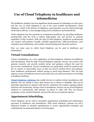 Use of Cloud Telephony in healthcare and telemedicine.docx