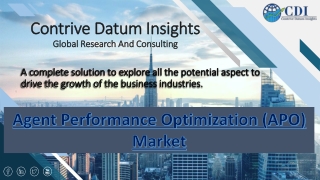 Agent Performance Optimization (APO) Market Demand By Manufacturers, Countries,