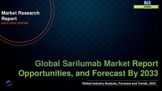 Sarilumab Market Worth US$ 1,027.4 million by 2033