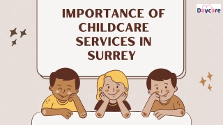 Importance of Childcare Services in Surrey