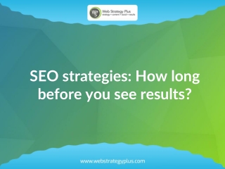 SEO strategies: How long before you see results?