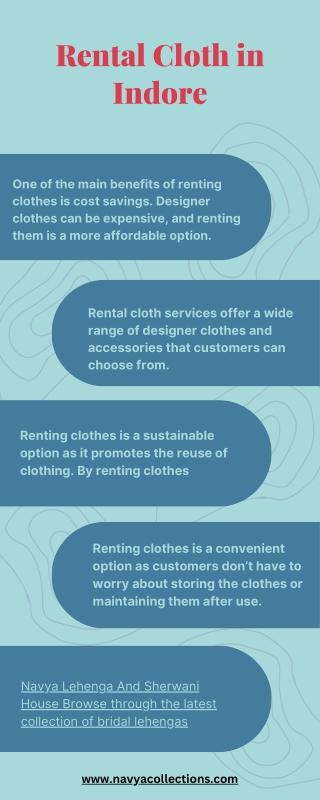 Benefits Of Rental Cloth in Indore - Info