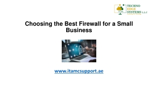 Choosing the Best Firewall for a Small Business
