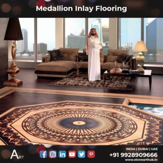 Medallion Inlay Flooring - Stone Art Hub