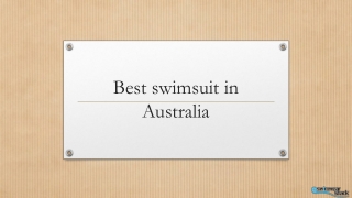 Best Swimsuit In Australia