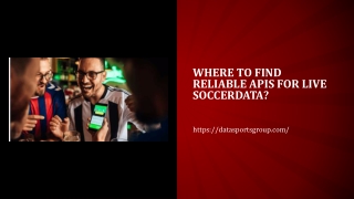 Where to find reliable APIs for live soccerdata