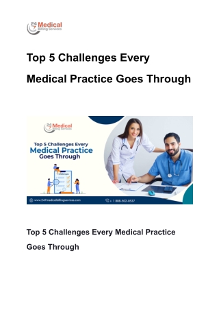 Top 5 Challenges Every Medical Practice Goes Through