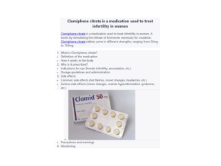 Buy Clomiphene Citrate (clomid 50 mg ) online | OnlineGenericMedicine